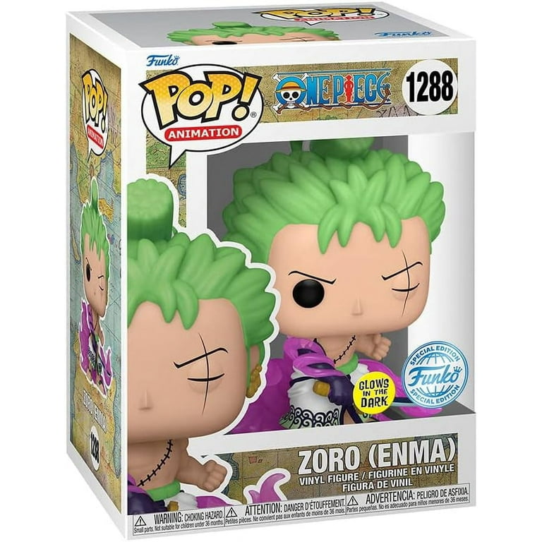 Funko Pop Onepiece : ZORO (ENMA) #1288 Vinyl Figure (Glows) – POPNATION