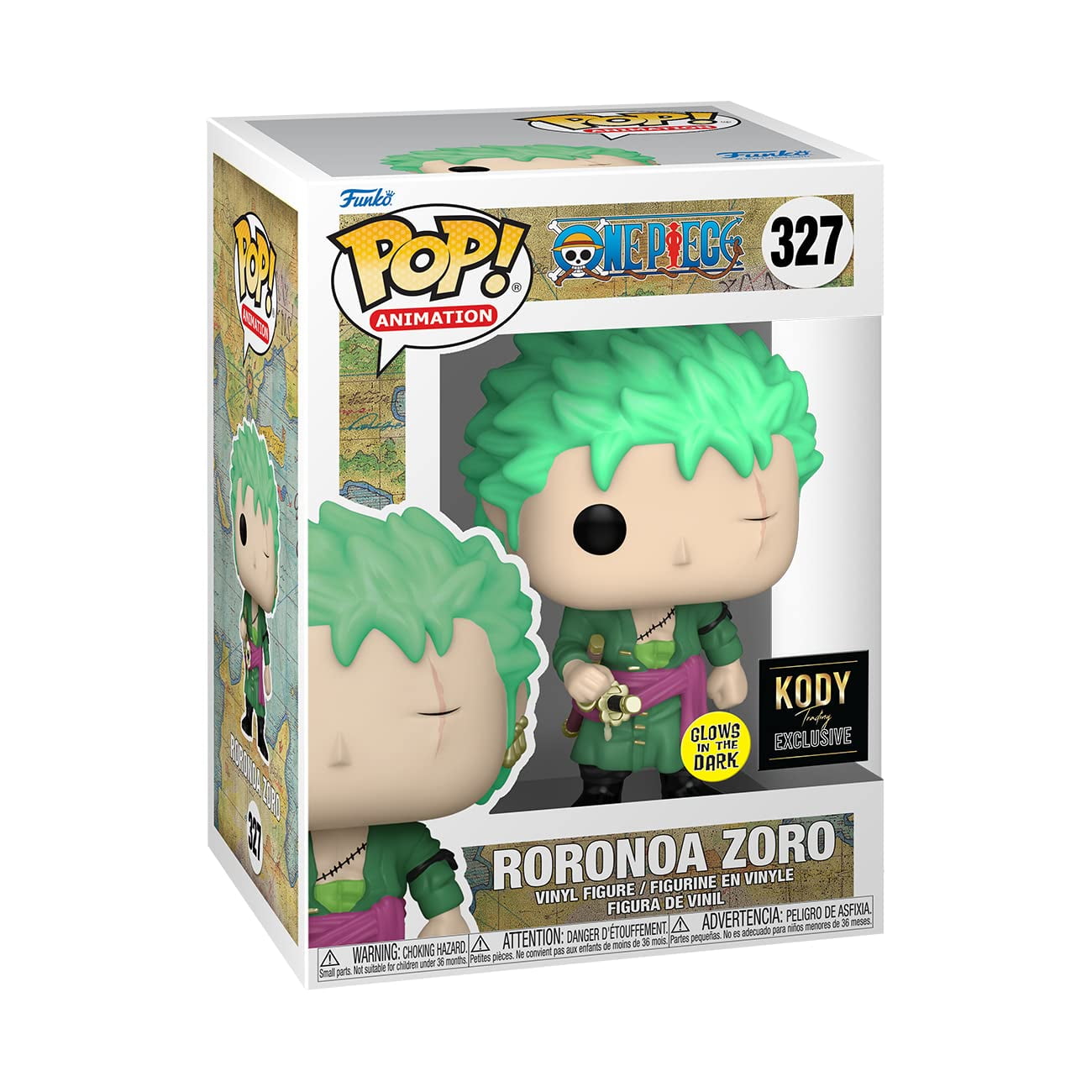 Figurine Funko Pop! One Piece Roronoa Zoro Glow in the Dark 327 Exclusive