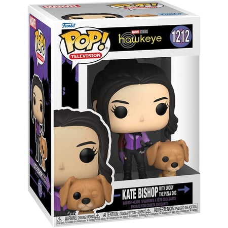 Funko Pop! POP & Buddy: Hawkeye - Kate Bishop with Lucky the Pizza Dog Vinyl Bobblehead