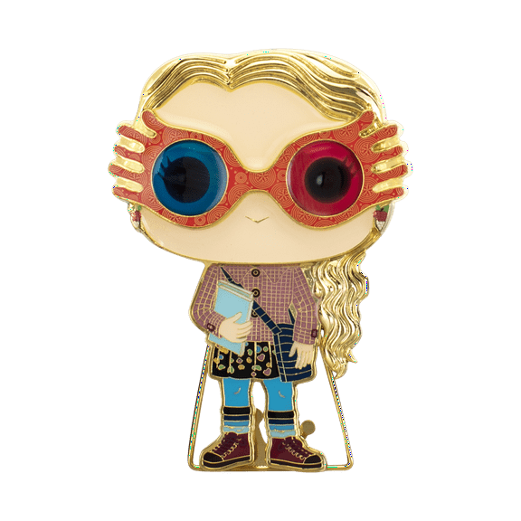 Funko Pop! Pin Luna Lovegood, Vinyl Figure, Pink Blue, 4"
