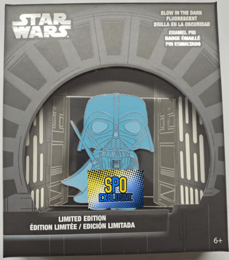 Funko Pop! Pin Star Wars Holographic Darth Vader LE 600 [Glows in the