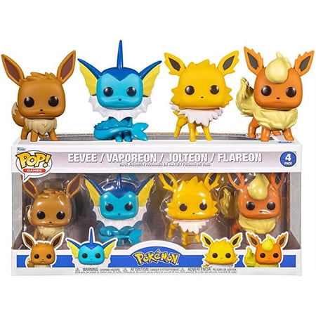 Funko Pop! Pokemon - Ultimate 4-Pack Eevee, Vaporeon, Jolteon, Flareon