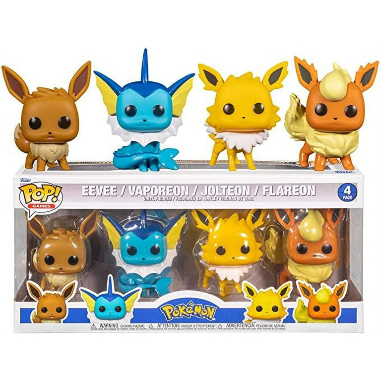 Funko Pop! Pokemon - Ultimate 4-Pack Eevee, Vaporeon, Jolteon