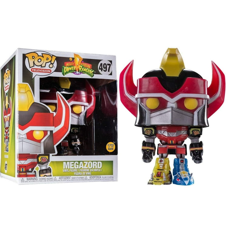 Funko Pop Power Rangers Megazord Metallic Glow in the Dark Exclusive 497 Vinyl Figure