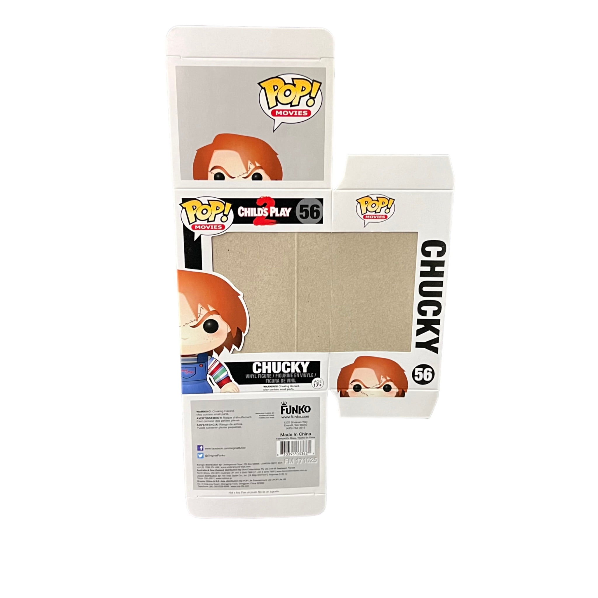 Funko Pop Replacement Empty Box Only Childs Play 2 Chucky 56