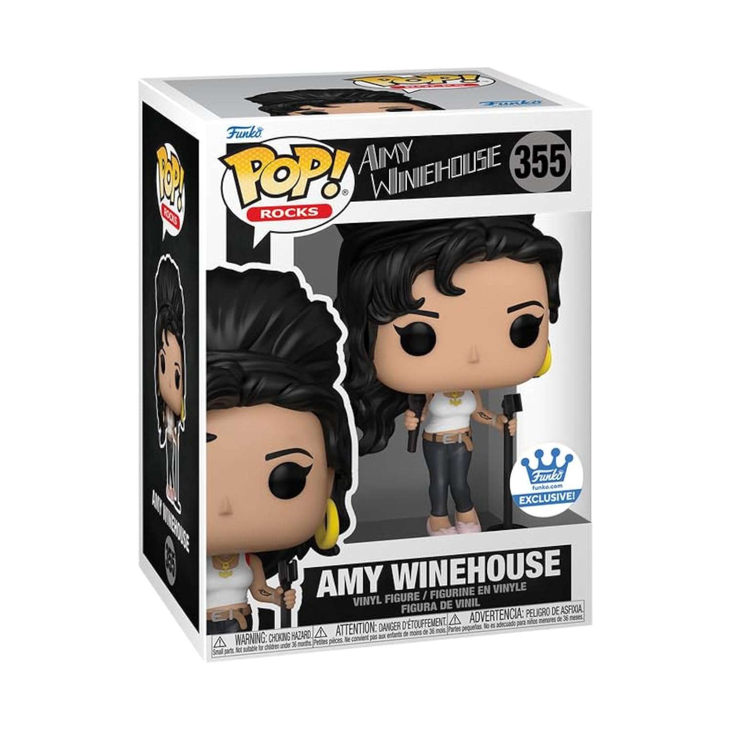 Funko Pop! Rocks: Amy Winehouse in White Tank Top Shop Exclusive w/ Protector