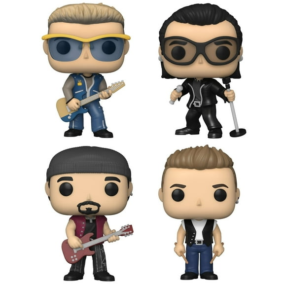 Funko Pop! Rocks: U2 ZooTV Collectors Set- Adam, Edge, Larry, and Bono