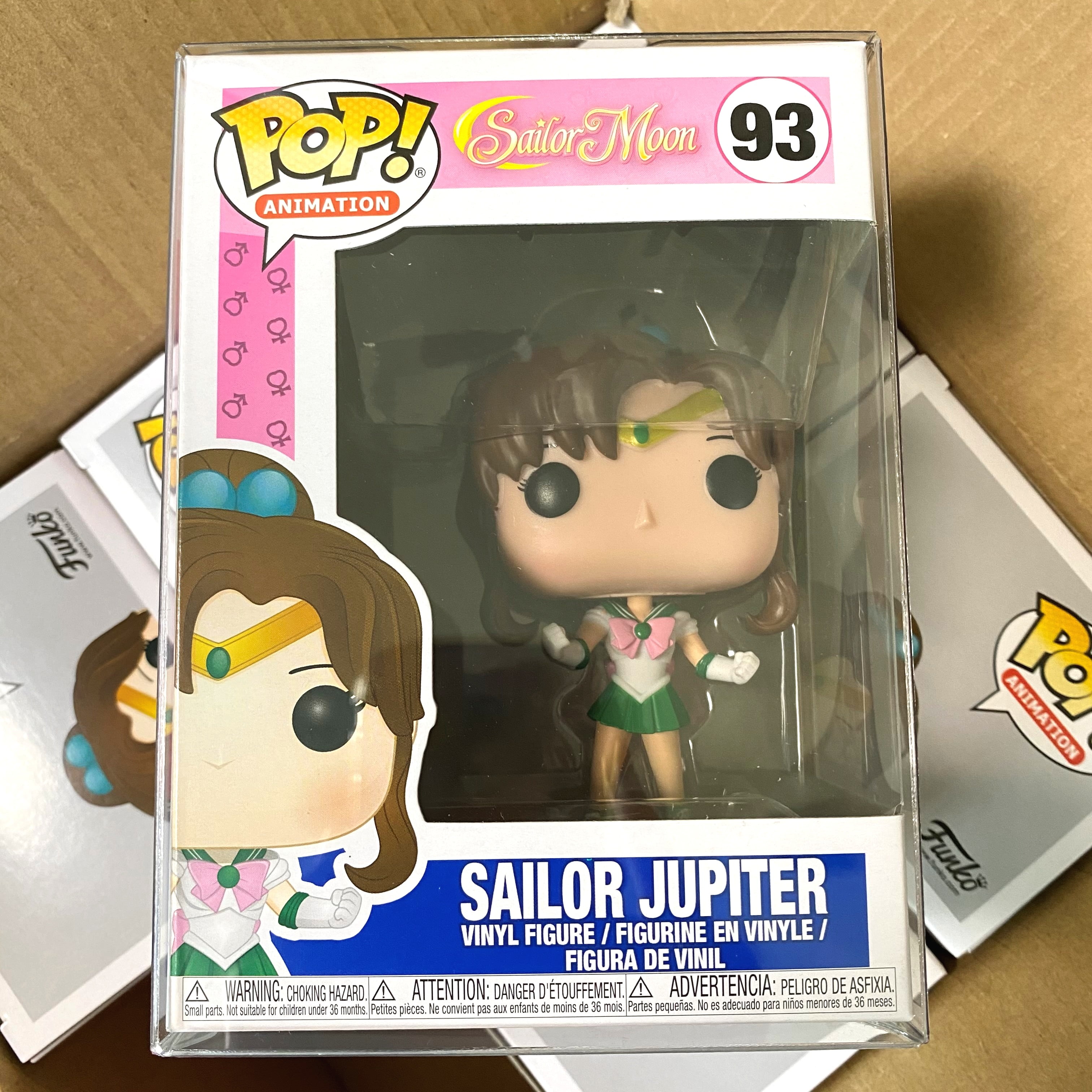 Funko Pop Sailor Moon : Sailor Jupiter #93 Vinyl Figure Bundle w/Pop  Protector 