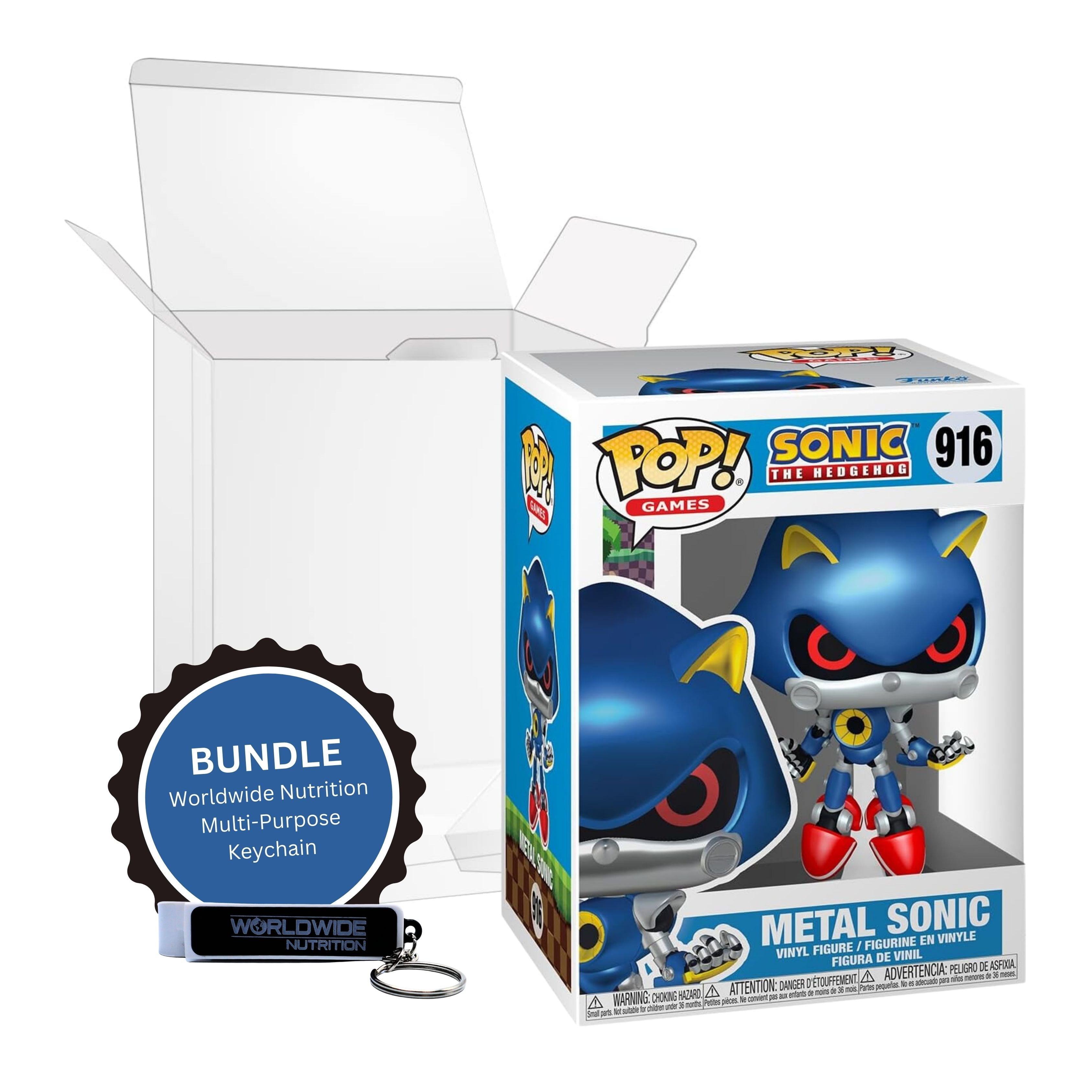 Funko Pop! Sonic The Hedgehog: Metal Sonic 916 - Vinyl Figure with