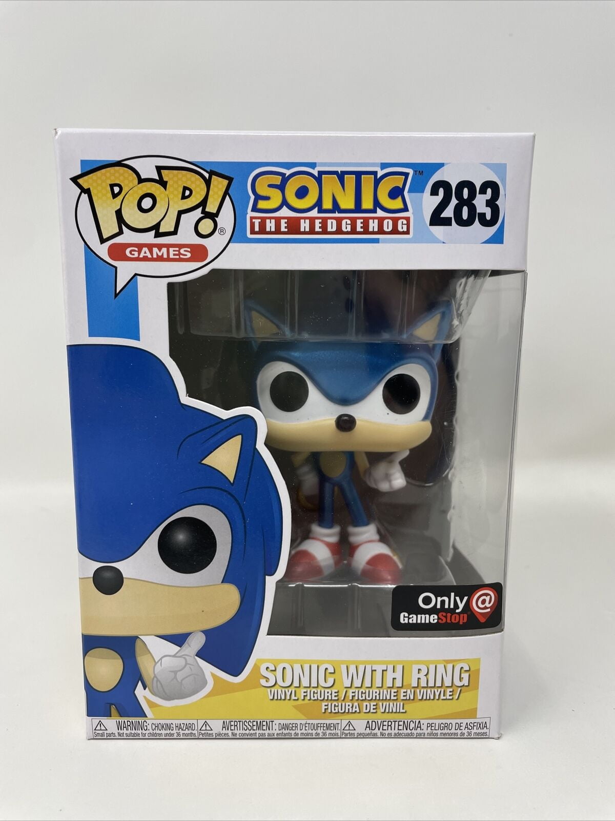 Funko Pop Sonic with Ring #283 Metallic Exclusive