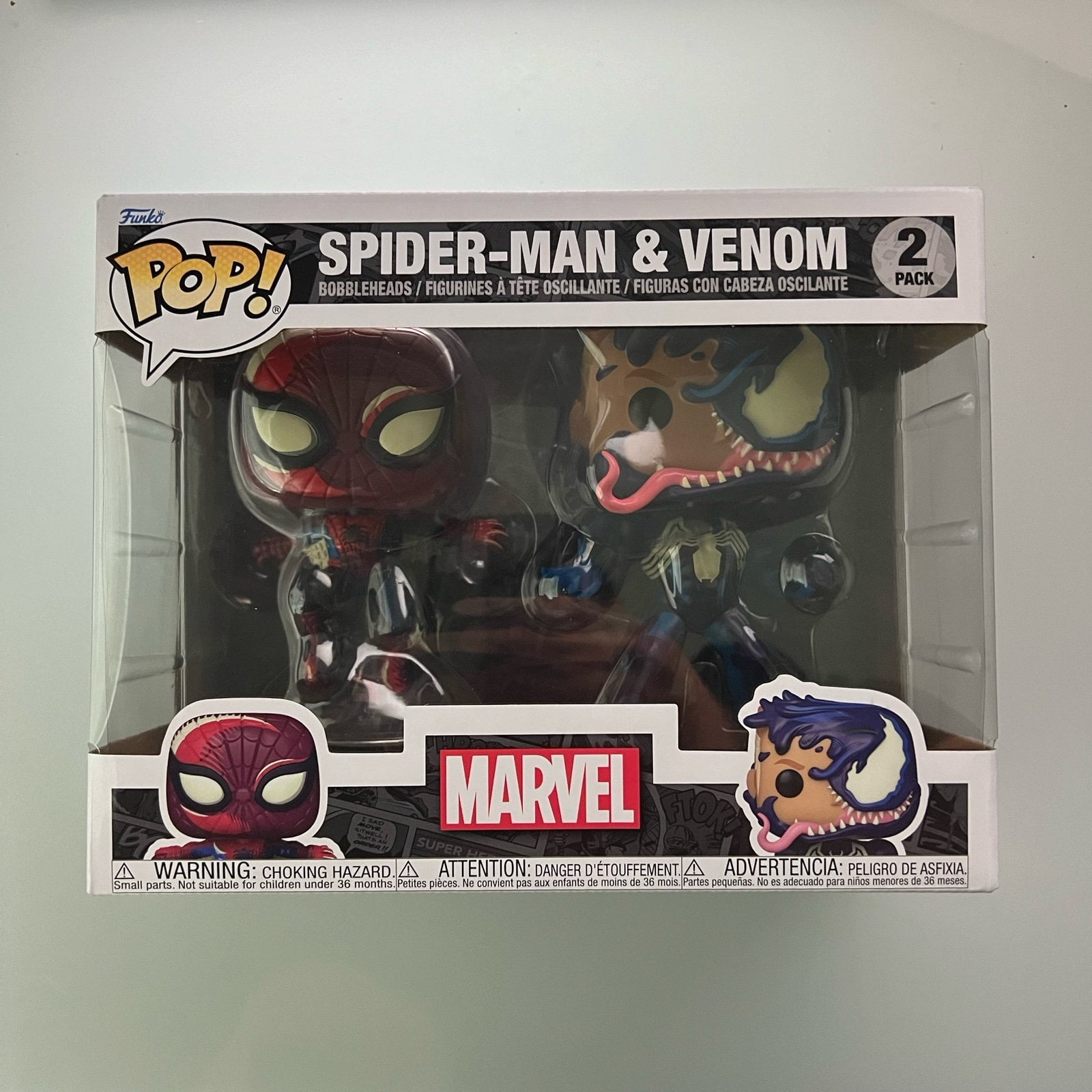 Funko Marvel POP Marvel Venom vs. Spider-Man Exclusive Vinyl