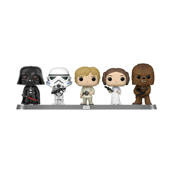 Pop Star Wars 3.75 Inch Action Figure 5-Pack Exclusive - Darth Vader, Stormtrooper, Luke Skywalker, Princess Leia and Chewbacca