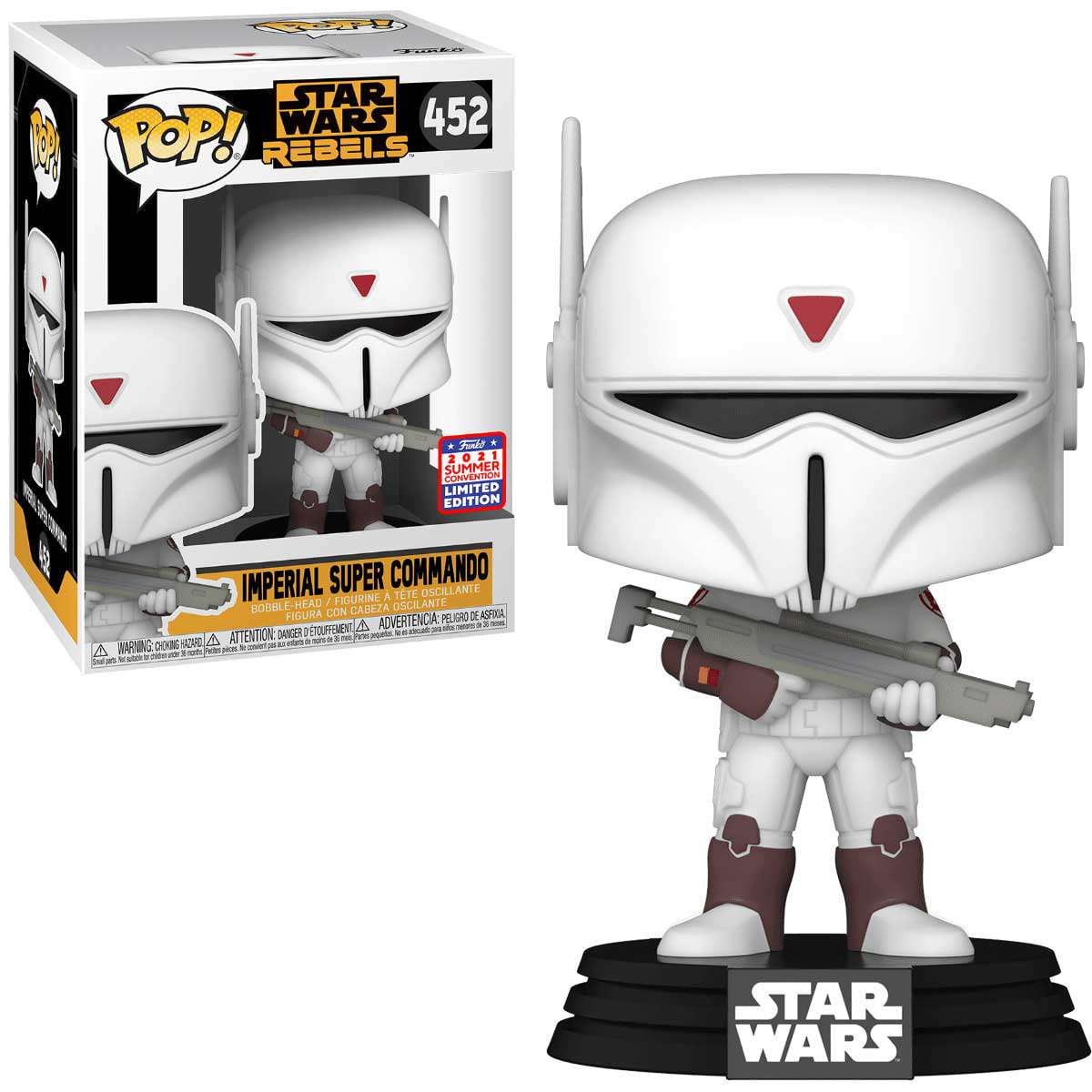 Funko Pop! Star Wars Imperial Super Commando Bobblehead 2021 FunKon Shared  Summer Exclusive 452 - Walmart.com