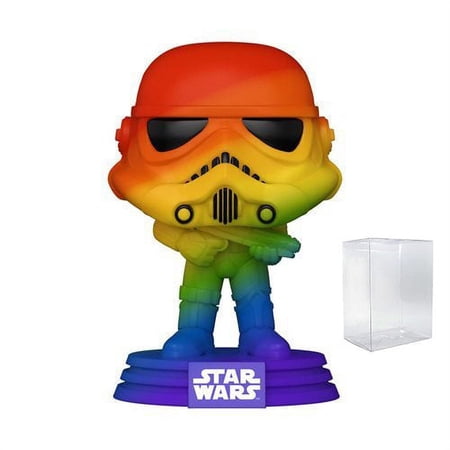 Funko Pop! Star Wars Stormtrooper Pride 2021 Rainbow Pop! Vinyl Figure #296 (Bundled with Pop Protector to Protect Display Box)