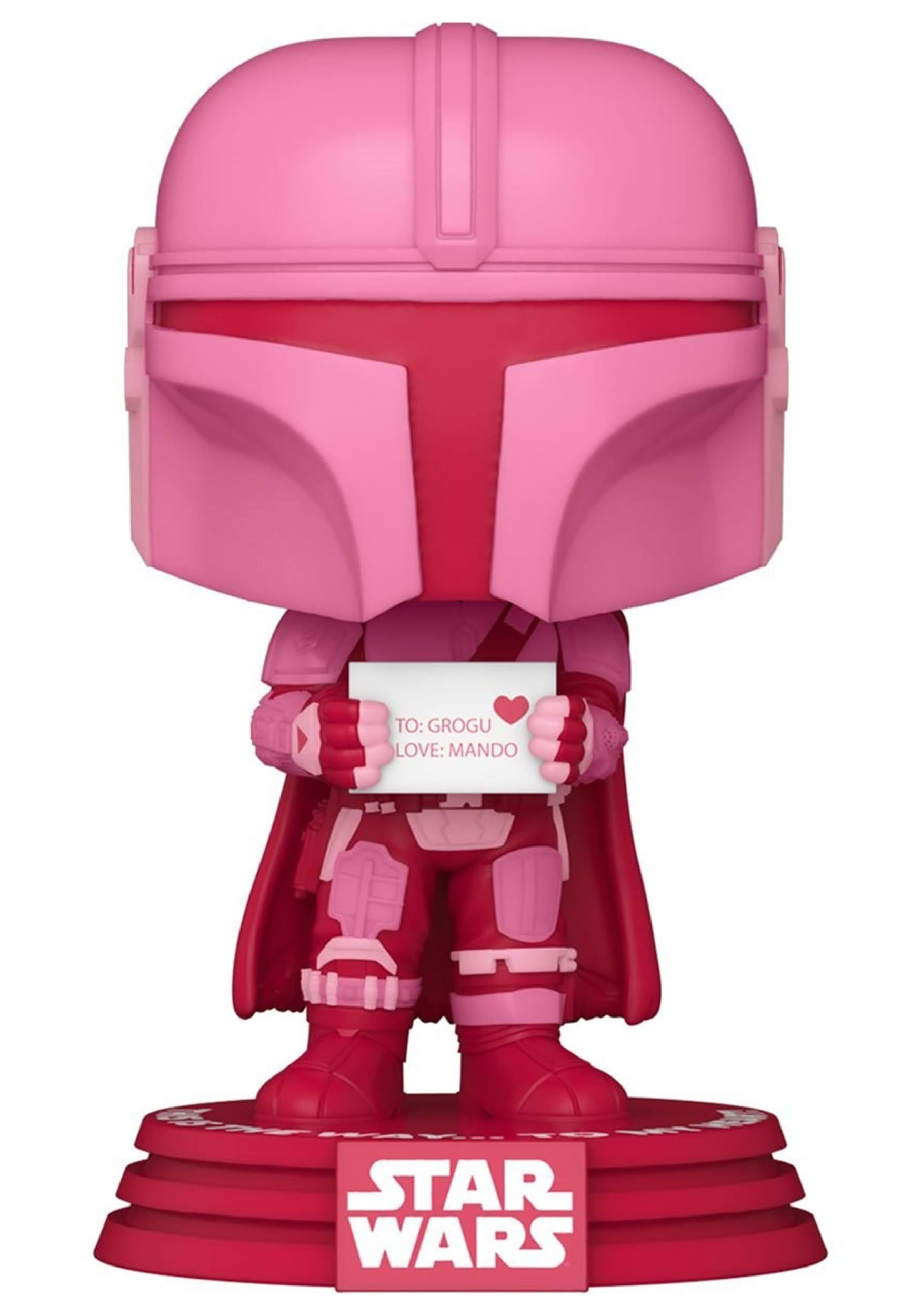 Funko Pop! Star Wars Valentines - Mandalorian, Vibrant Red