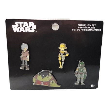 Funko Pop Star Wars Visions 4 PK Enamel Pins Tatooine Rhapsody Waver Band HTF