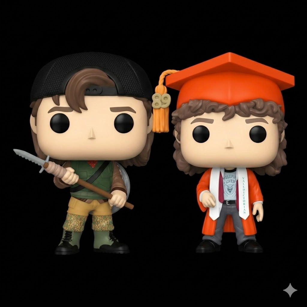 Funko Pop Stranger Things Steve Harrington with Spear and Dustin ...