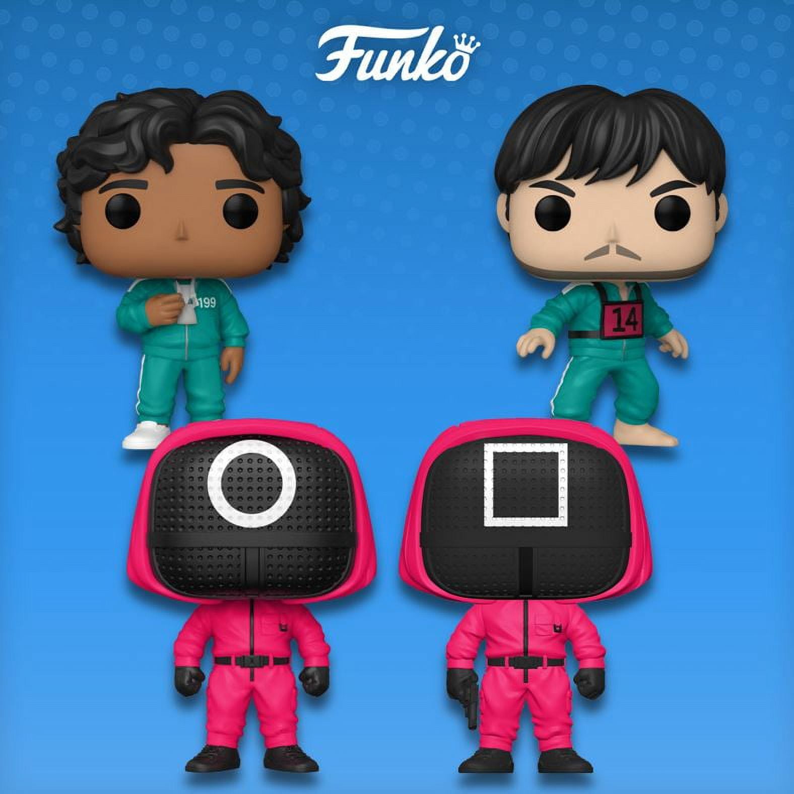 Funko Pop! Television: Squid Game Collectors Set - Netflix 3 Figure Set  Includes: Player 456, Player 001, and Masked Worker