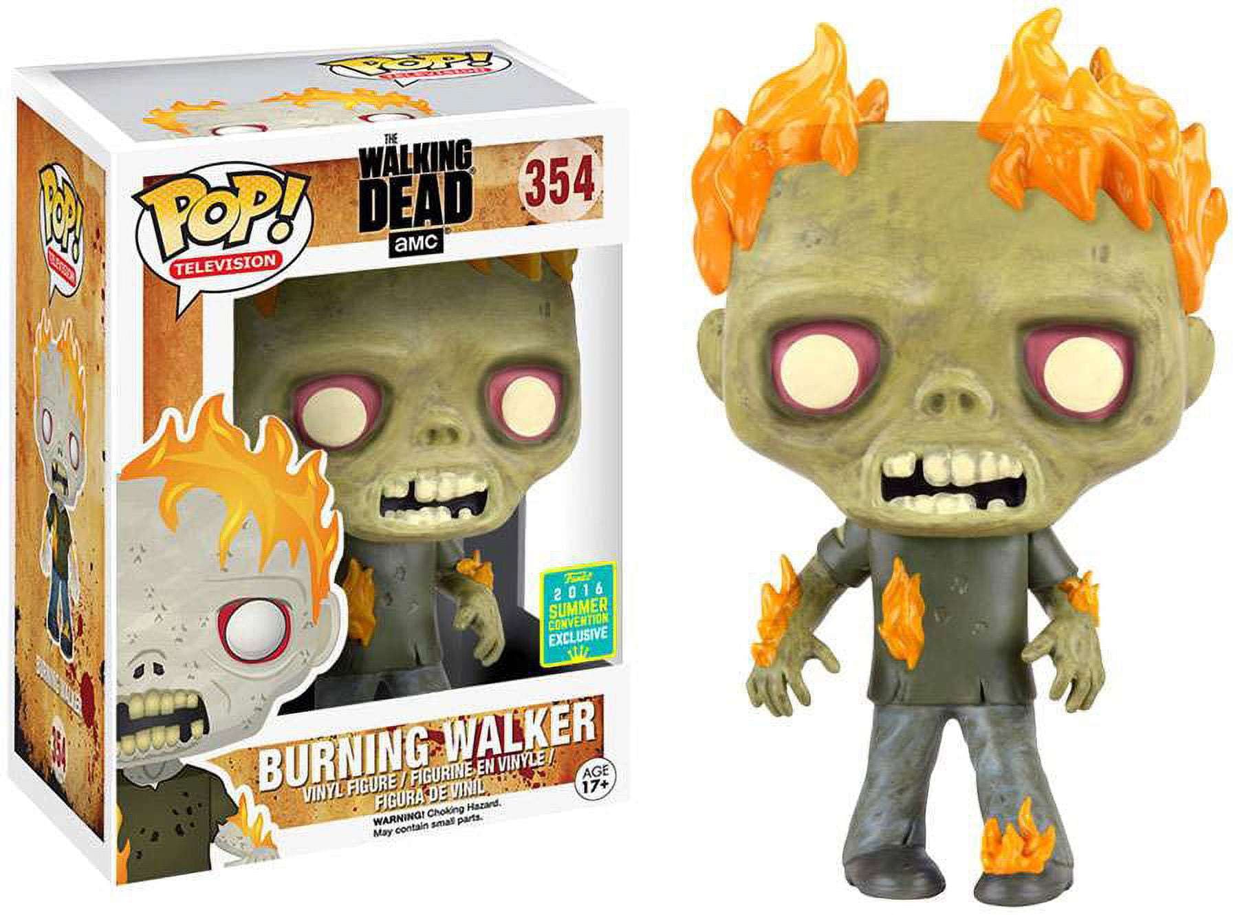 Funko Pop TV: The Walking Dead - Burning Walker 2016 SDCC Funko Pop TV: The Walking Dead - Burning Walker 2016 SDCC