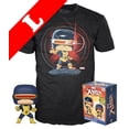thumbnail image 1 of Funko Pop! Tees #502 Marvel POP! Vinyl & T-Shirt Box Set - X-Men Cyclops (Glow-In-The-Dark) Size Large, 1 of 1