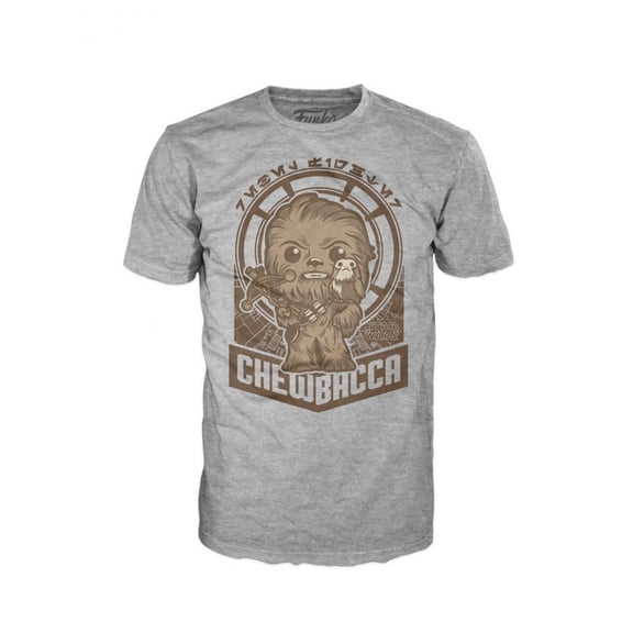 Funko Pop Tees: Chewie and Porg Millennium Falcon (XX-Large)