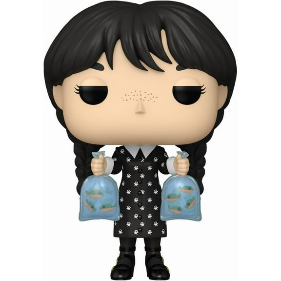 Funko Pop! Television: Wednesday - Wednesday Addams With Piranha Bags 9500 Limited Edition Vinyl Figure #1814