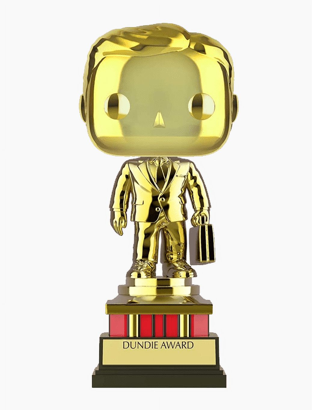 Funko Pop! The Office: THE OFFICE DUNDIE AWARD #1062 GOLD Chrome Exclusive + Protector - image 1 of 2