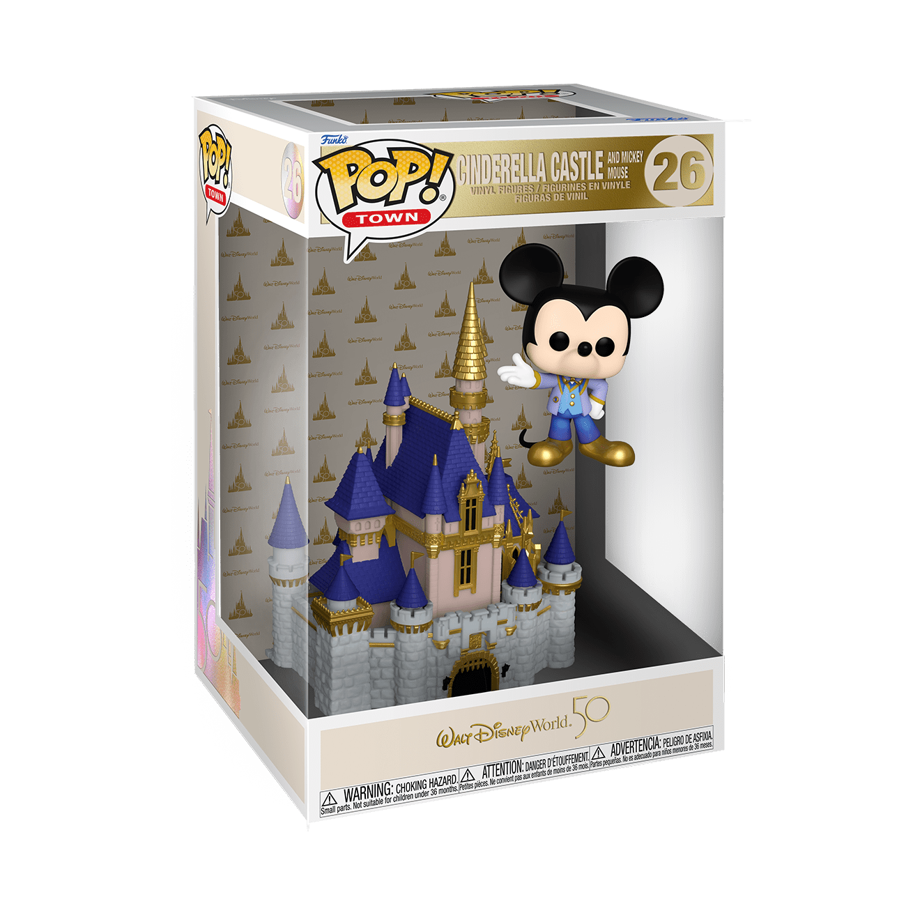 Walt Disney World WDW 50th Anniversary 7-Inch Plush Display Case of 6
