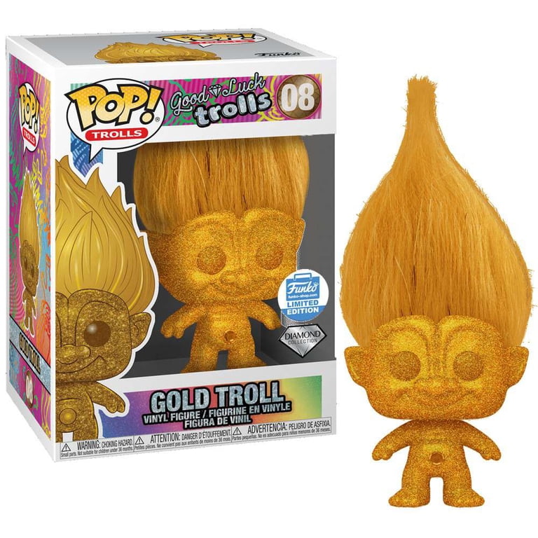BOKIGIRL1 BOZILLA Trolls 金髪 Funko Limited Edition Diamond Collection Gold Troll POP! Vinyl