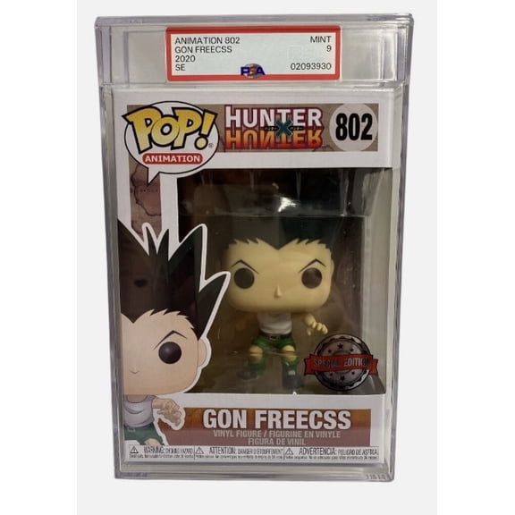 Funko Pop Vinyl Figure Gon Freecss #802 Special Edition Graded PSA 9