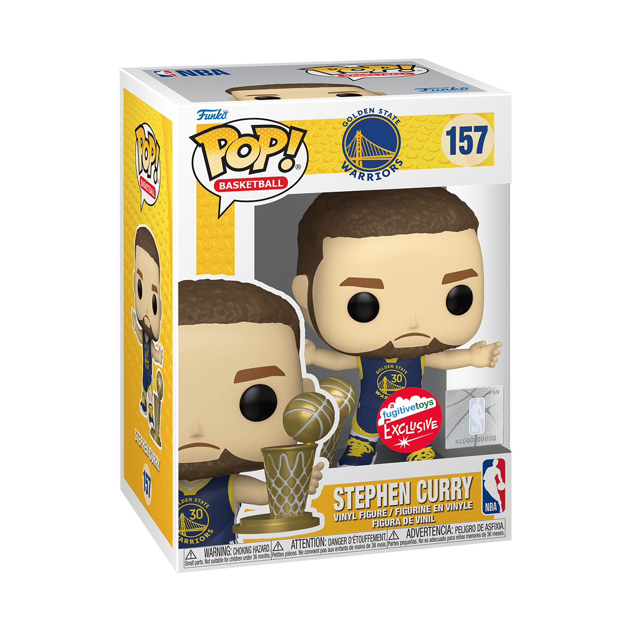 NBA Pop! Vinyl Figure Stephen Curry Championship Trophy (Fugitive Toys  Exclusive)[157]