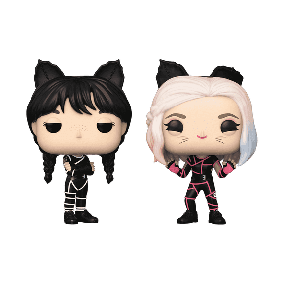 Funko Pop! Wednesday and Enid 2-Pack with Foldable Pop! Protector