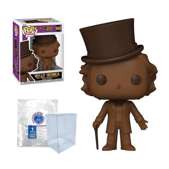 Funko Pop! Wonka Scented #1669 Vinyl Figure + Blue Salamander Emporium Protective Case