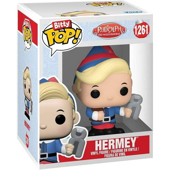 Funko Rudolph the Red-Nosed Reindeer Bitty POP! Hermey Micro Figure (No Packaging)