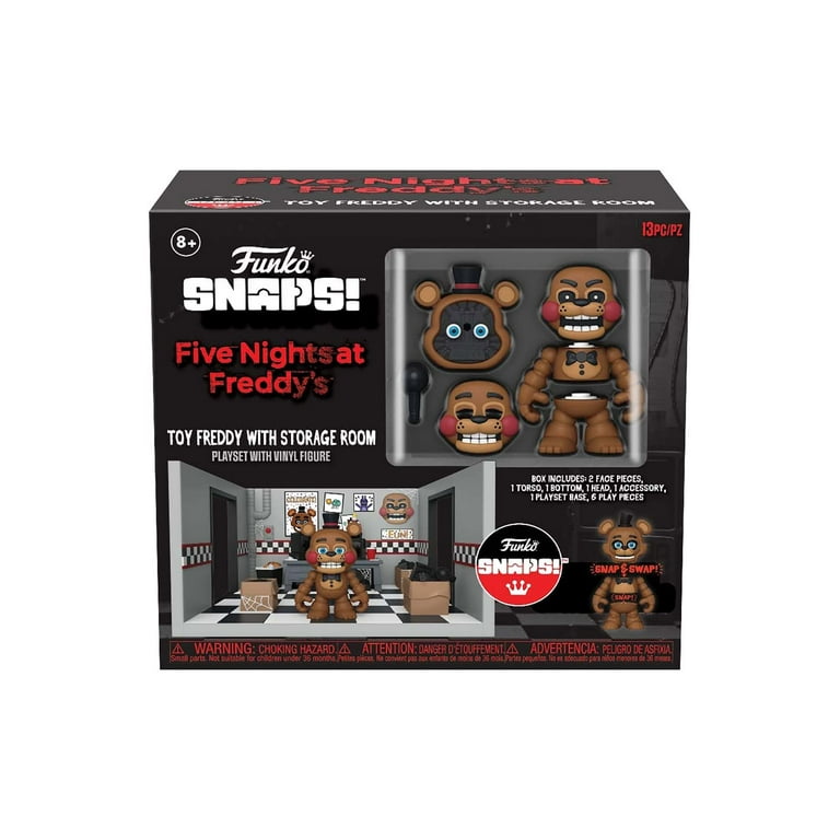 Five Nights at Freddy's: Security Breach Glamrock Freddy with Dressing Room  Snap Playset