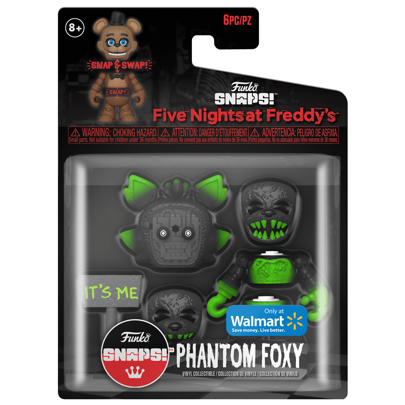 Funko Snaps Five Nights at Freddy s Phantom Foxy Figure Walmart Exclusive