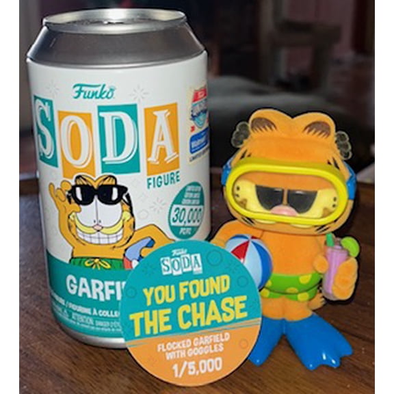 Funko Soda Garfield Flocked Chase Vinyl Figure