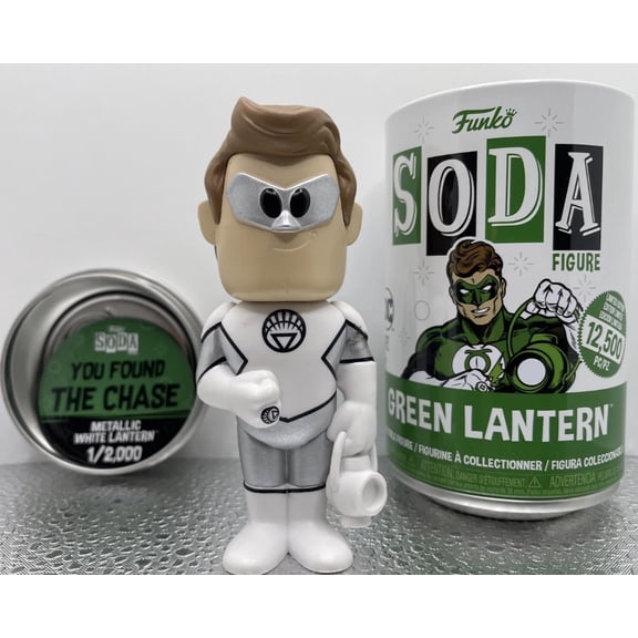 Funko Soda Green Lantern Chase Variant Metallic White Lantern Limited Edition Vinyl Figure