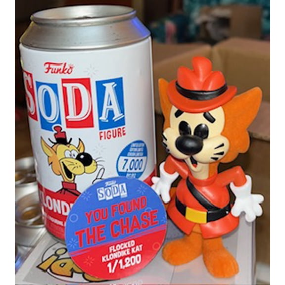 Funko Soda Klondike Kat Flocked Chase Variant Vinyl Figure 1/1200