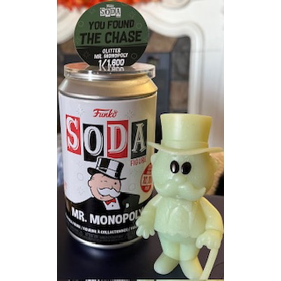 Funko Soda Mr. Monopoly Chase Variant Glitter Vinyl Figure 1/1600