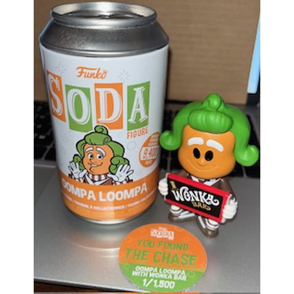Funko Soda Oompa Loompa Chase Exclusive Vinyl Figure with Wonka Bar