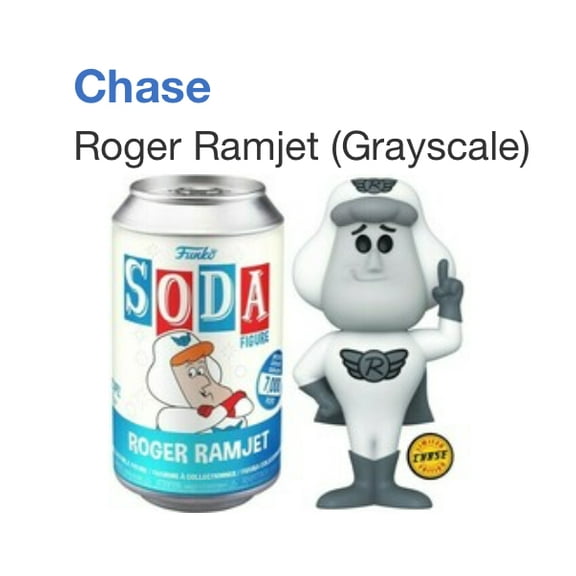 Funko Soda Roger Ramjet Grayscale Chase Variant Exclusive Figure