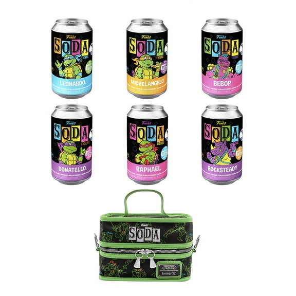 Funko Soda Teenage Mutant Ninja Turtles 6-Pack Vinyl Soda with Loungefly Cooler