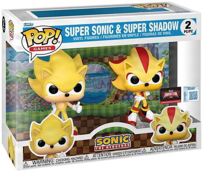 Funko POP ファンコポップ　スーパーソニック　スーパーシャドウ　シルバー Funko Sonic The Hedgehog POP! Games Super Sonic & Super Shadow