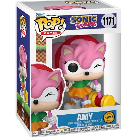 Funko Sonic the Hedgehog POP! Games Amy Rose Vinyl Figure [Chase Version]