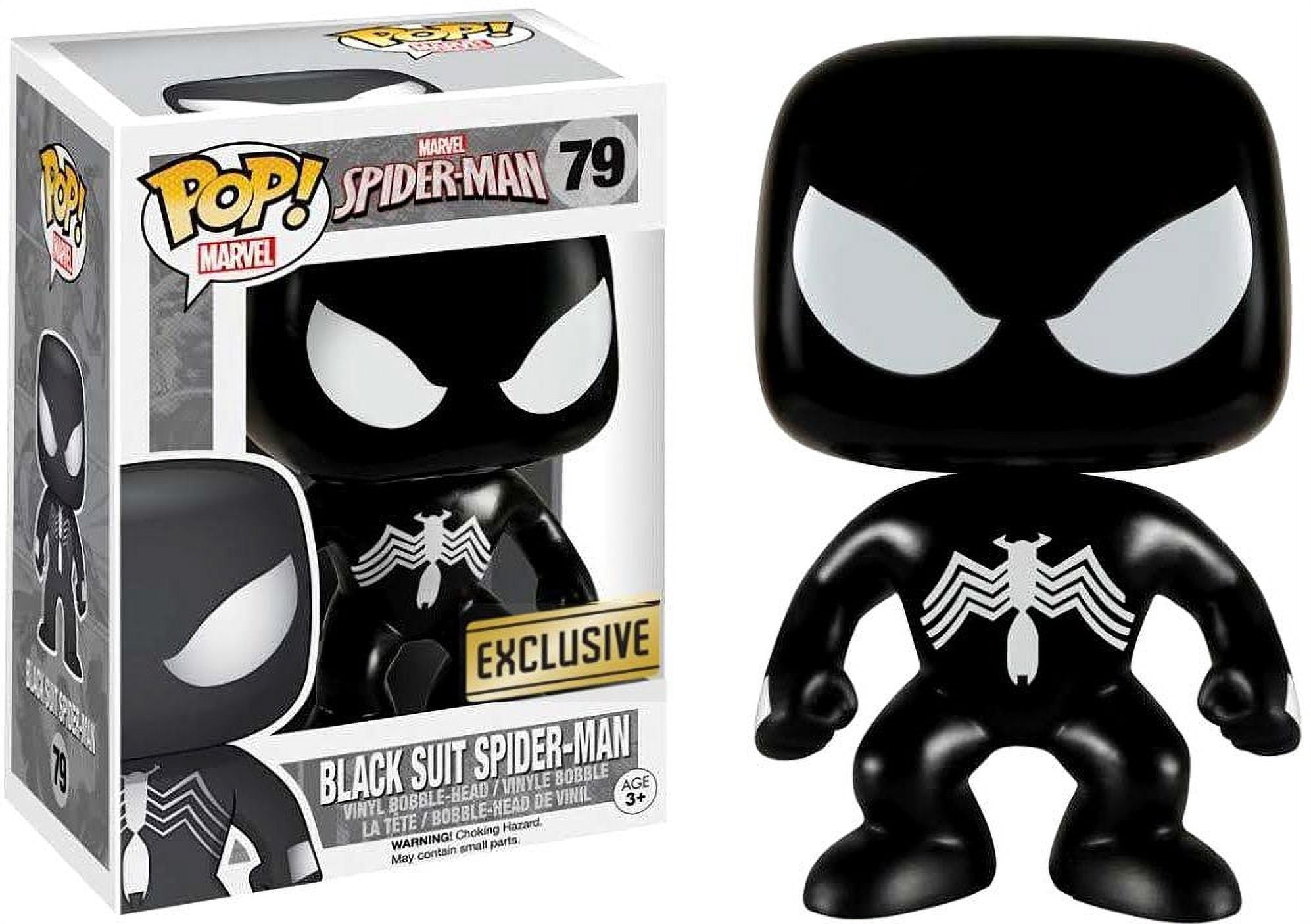 Funko POP! Marvel Spider-Man: Black Suit Figure, Vinyl Bobble-Head 