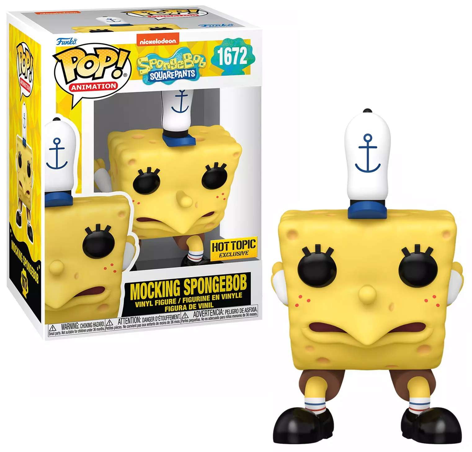 Mocking Spongebob Squarepants 25th Anniversary Vinyl Figure, 4 Inches