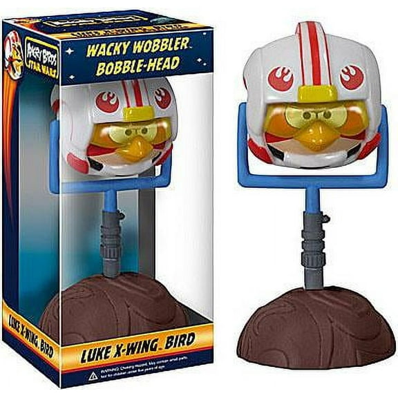 Funko Star Wars Angry Birds Wacky Wobbler Luke X-Wing Bird Bobble Head