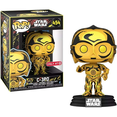 Funko Pop Star Wars 454 C-3PO Retro Series Target Exclusive Bobble-Head Figure