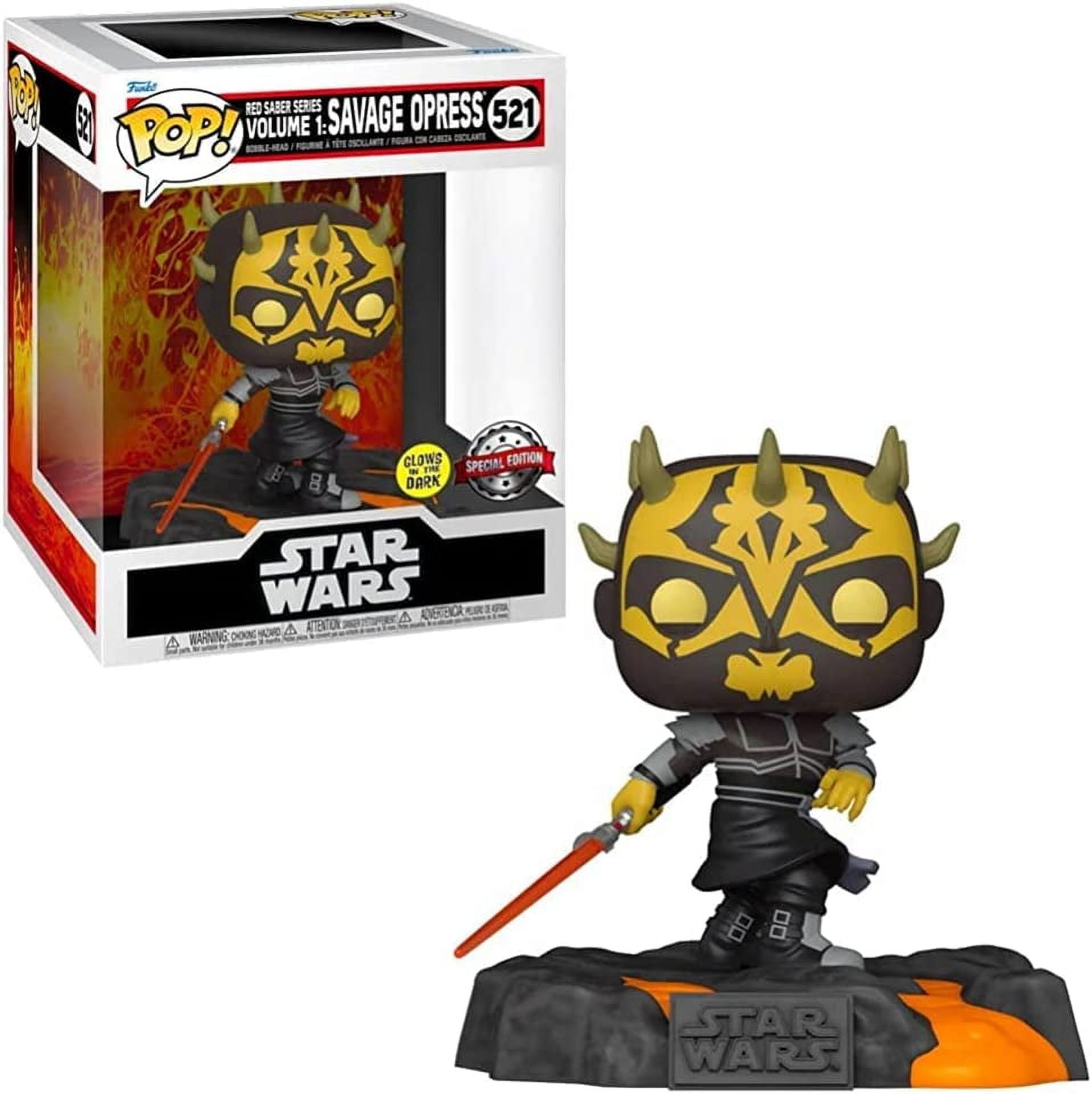 Funko Star Wars - Red Saber Series: Savage Opress Glow Pop! Deluxe